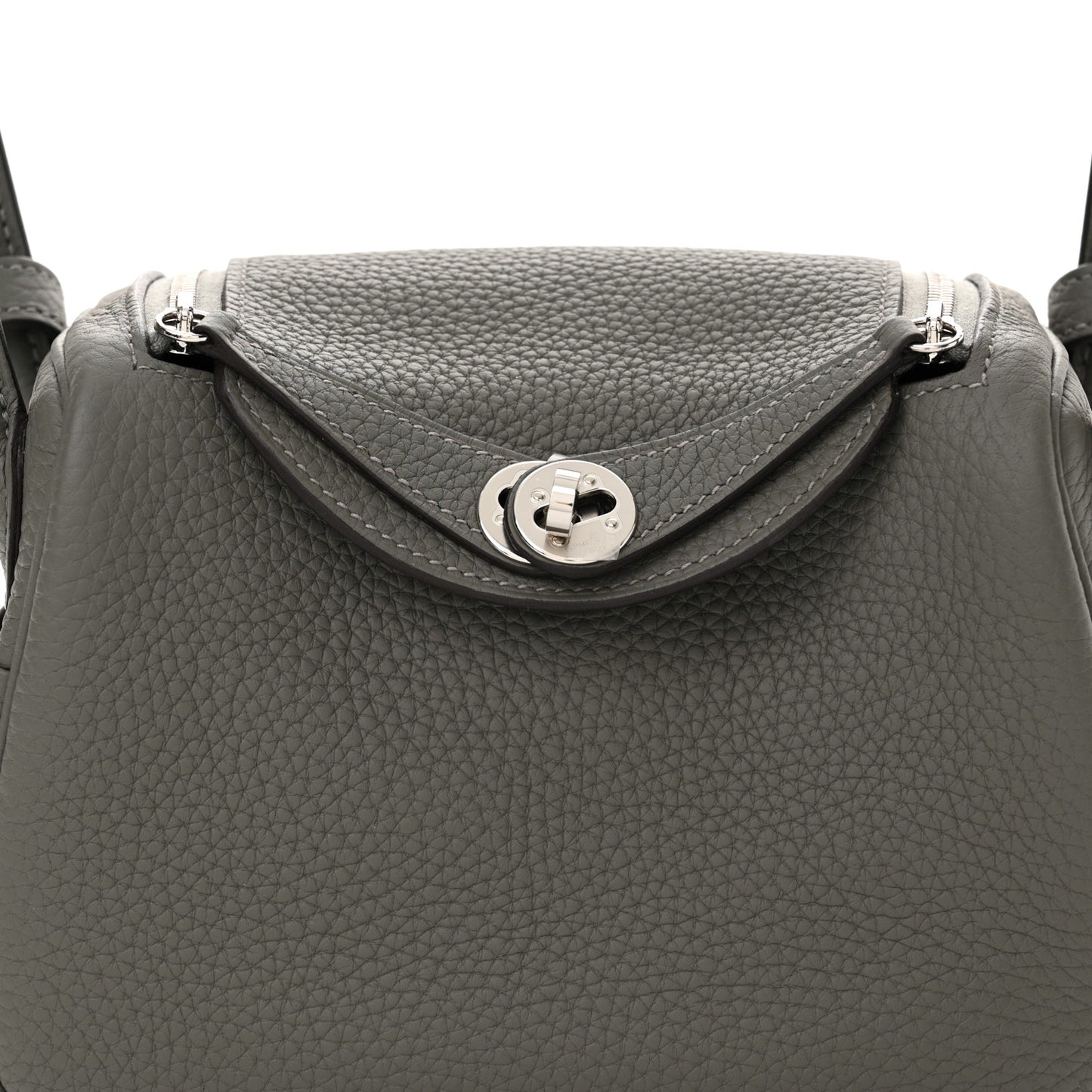 Taurillon Clemence Mini Lindy 20 Gris Meyer