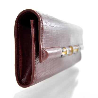 Gucci Leather Bamboo Clutch Bag 4 of 9