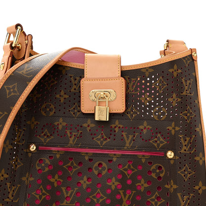 Louis Vuitton Monogram Perforated Musette Fuchsia 7 of 15