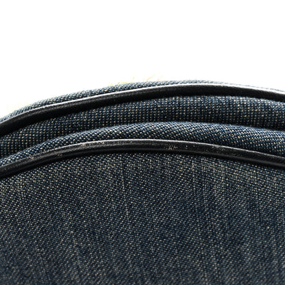 Christian Dior Denim Crystal Floral Embroidered Saddle Bag Multicolor 12 of 13