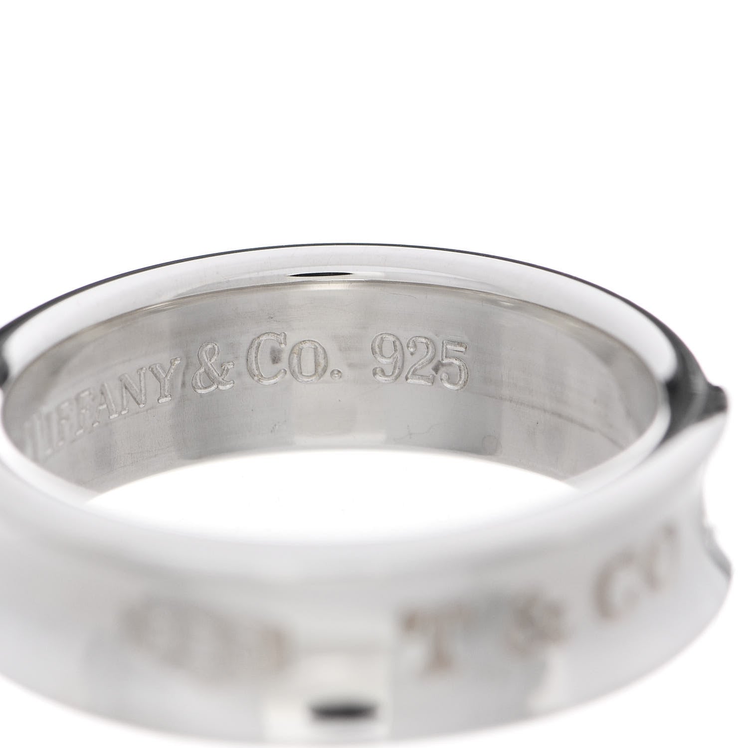 Tiffany Sterling Silver 1837 Band Ring 61 9.5 5 of 6