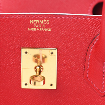 Hermes Epsom Birkin 30 Rouge Casaque 21 of 40
