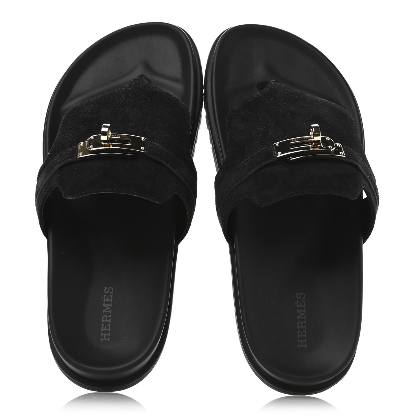 Suede Goatskin Womens Empire Sandals 38 Black