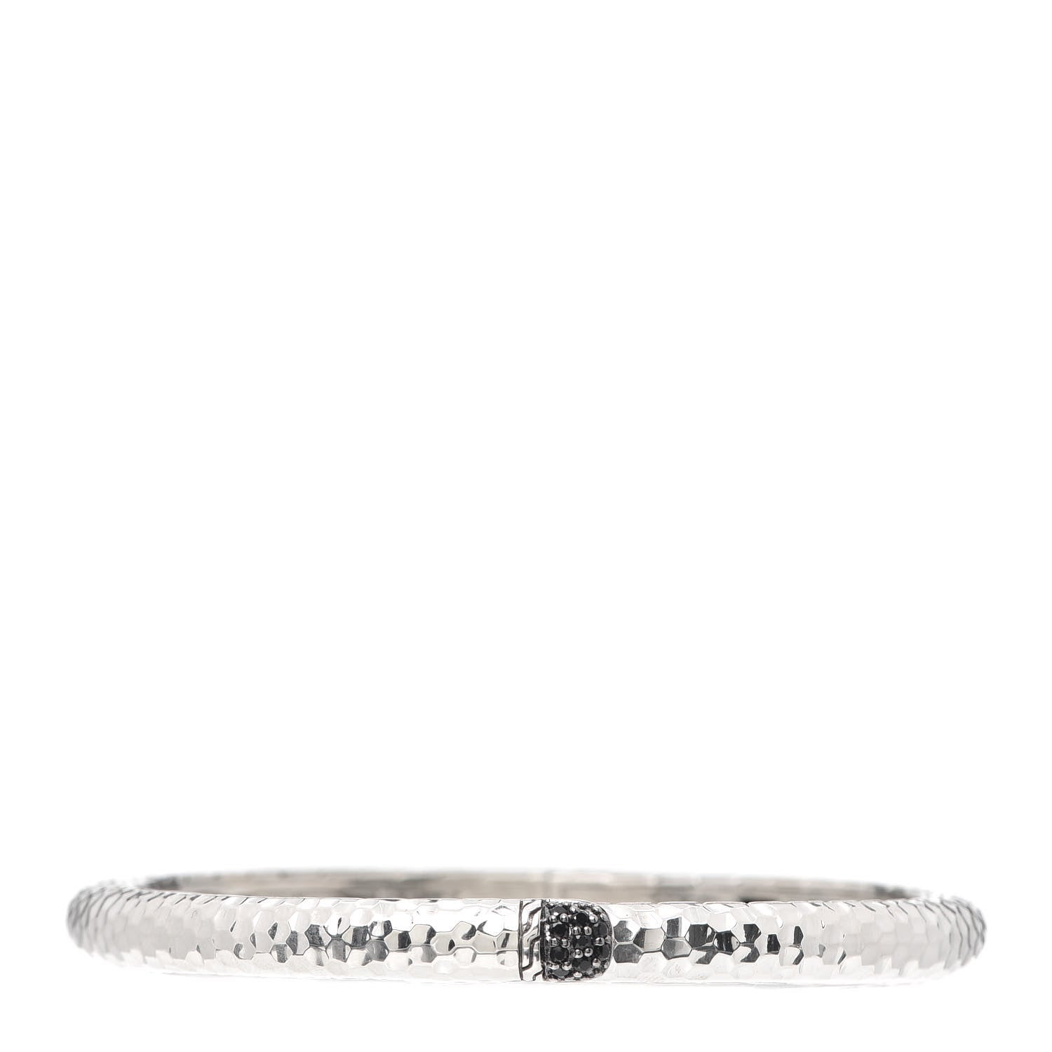 John Hardy Sterling Silver Black Sapphire Small Lava Kick Cuff Bracelet 1 of 5
