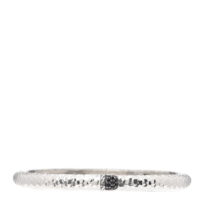 John Hardy Sterling Silver Black Sapphire Small Lava Kick Cuff Bracelet 1 of 5