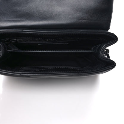 Saint Laurent Calfskin Y Quilted Monogram Monochrome Toy Loulou Crossbody Bag Black 5 of 8