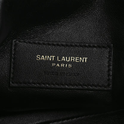 Saint Laurent Lambskin Quilted Gaby Zipped Pouch Black 6 of 11