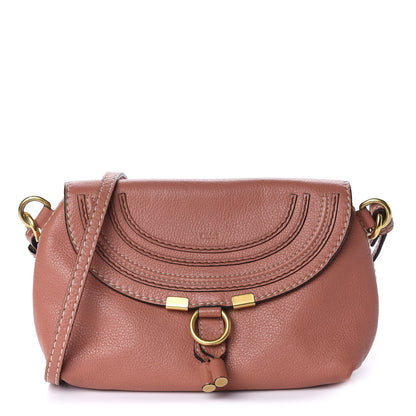 Chloe Calfskin Marcie Pochette Crossbody Bag Coral 1 of 10