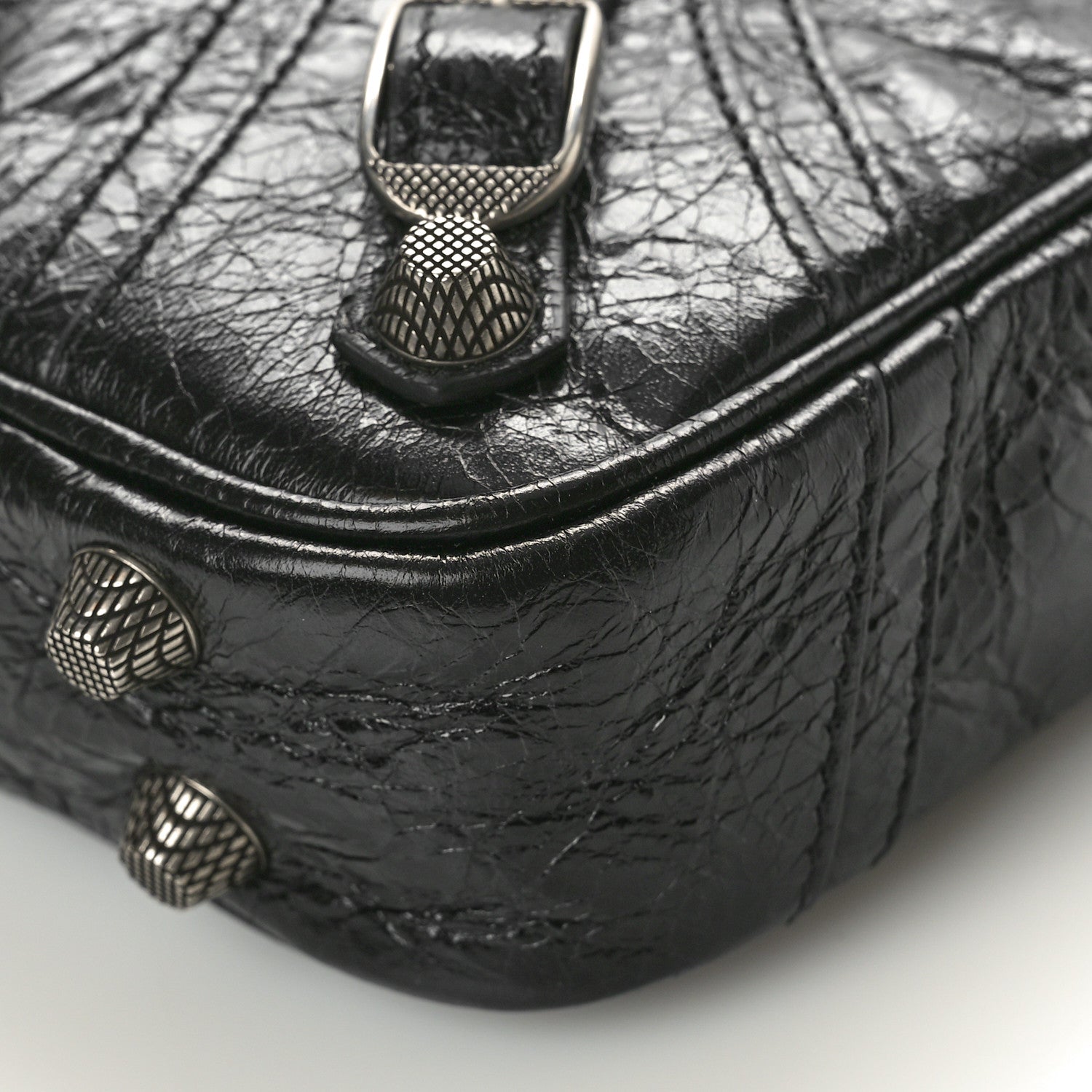 Balenciaga Agneau Arena Le Cagole Crossbody Bag Black 11 of 11