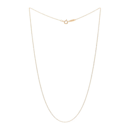 Tiffany 18K Yellow Gold Chain Necklace 16" 6 of 9