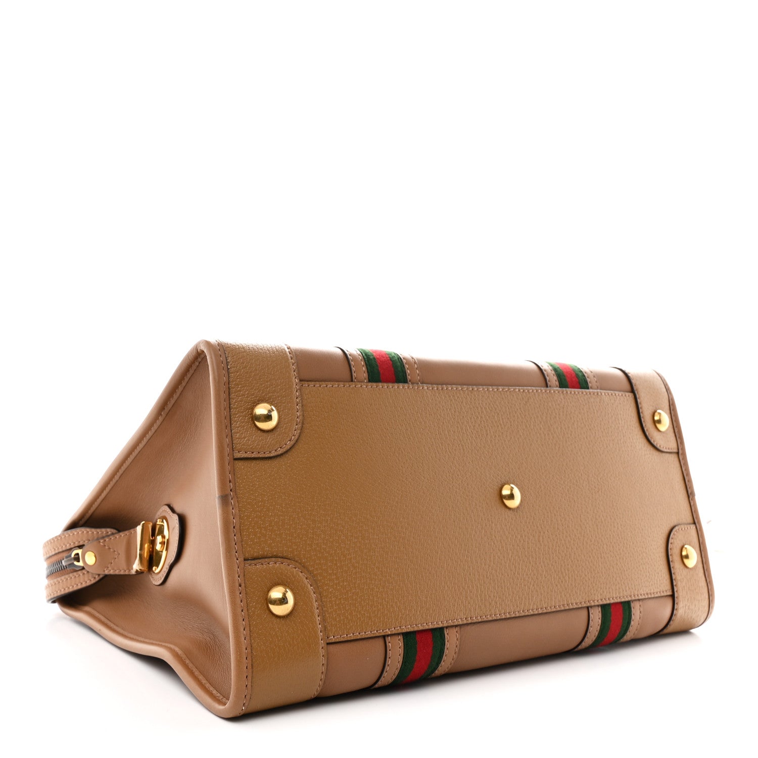 Gucci Koi Calfskin Small Bauletto Duffle Top Handle Bag Camel 4 of 11