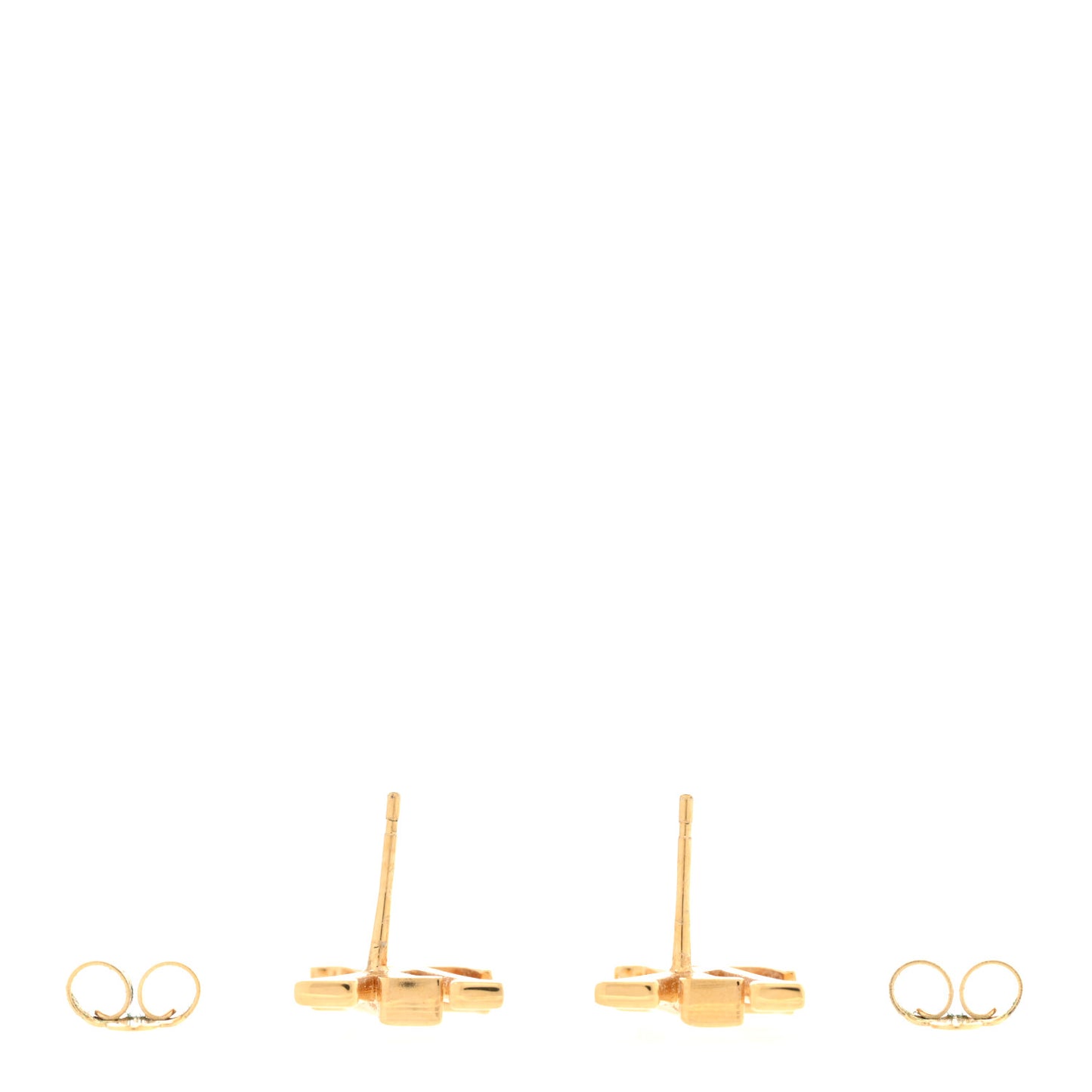 Metal LV Iconic Earrings Gold
