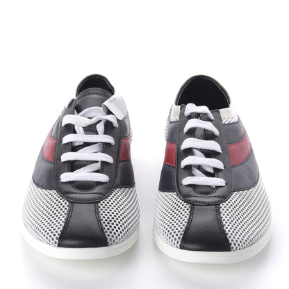 Gucci Calfskin Mesh Mens Falacer Sneakers 8 White Blue Red 2 of 9