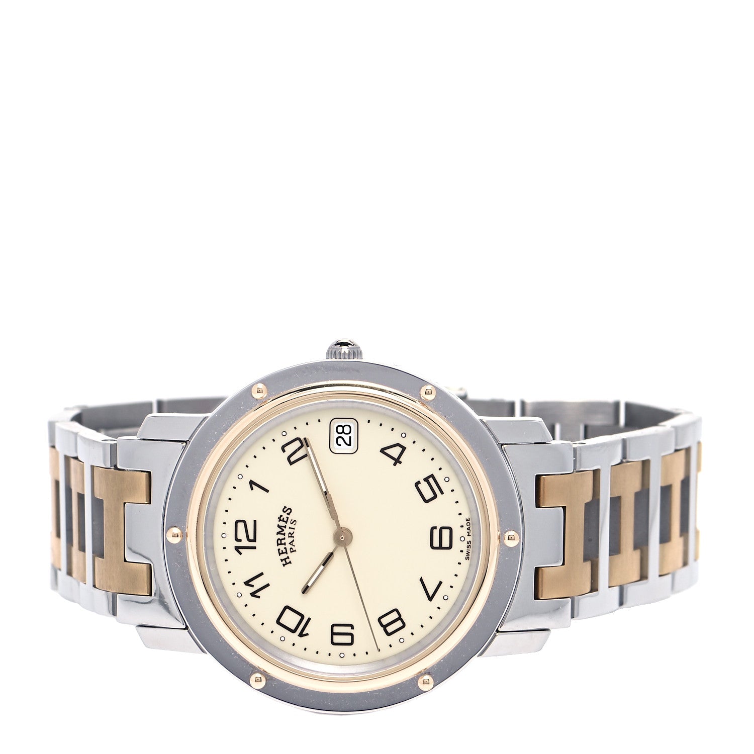 Hermes Stainless Steel 36mm Clipper Quartz Watch 2 of 4