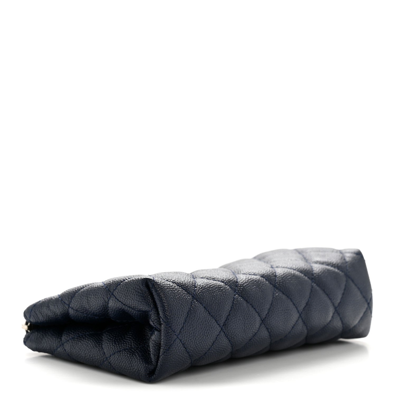 Chanel Caviar Quilted Cosmetic Case Navy 4 of 9