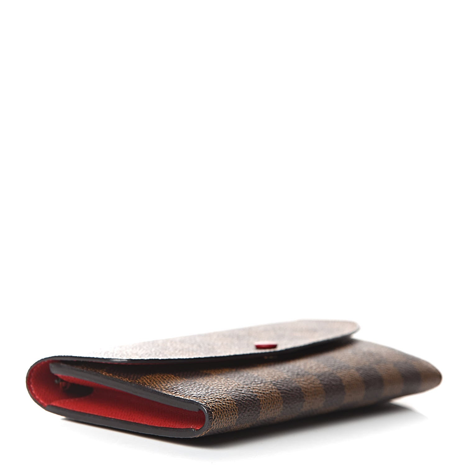 Louis Vuitton Damier Ebene Emilie Wallet Red 4 of 11