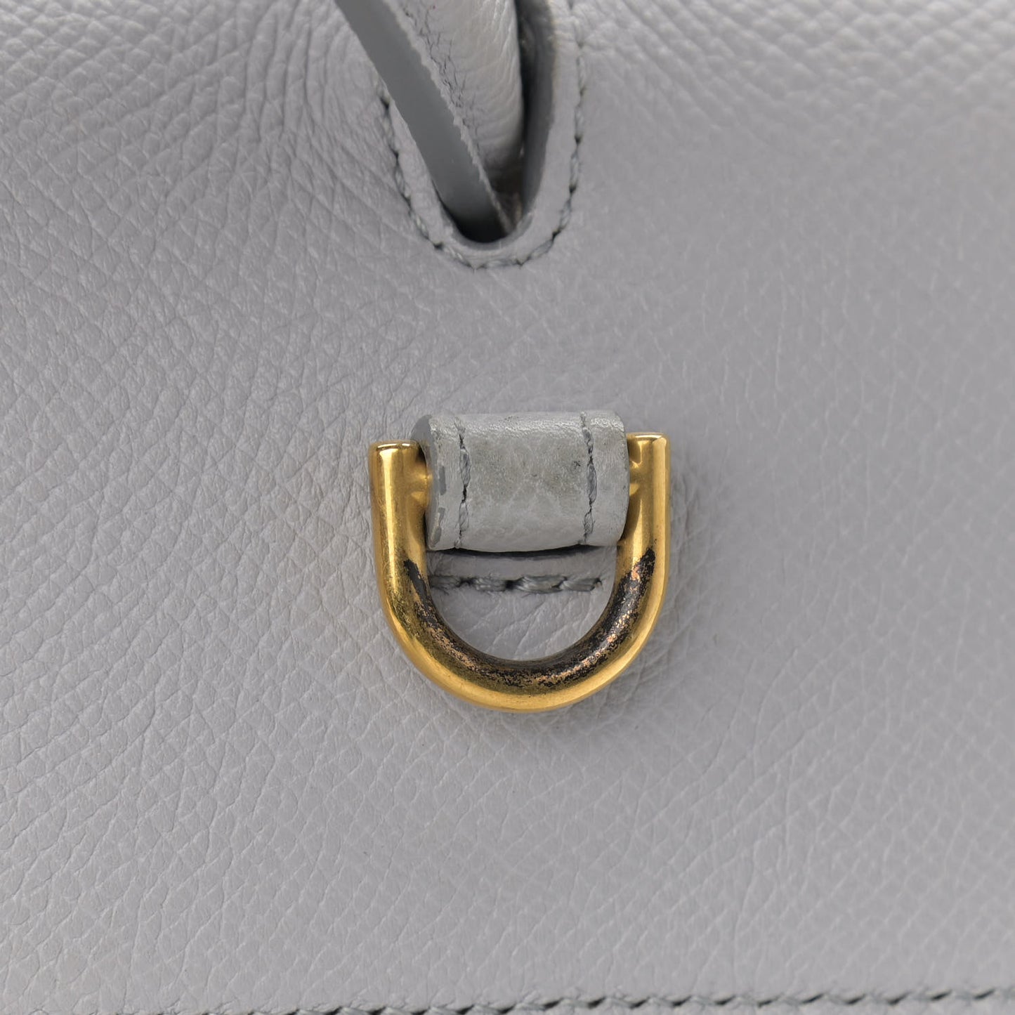 Grained Calfskin Micro Belt Bag Cloud