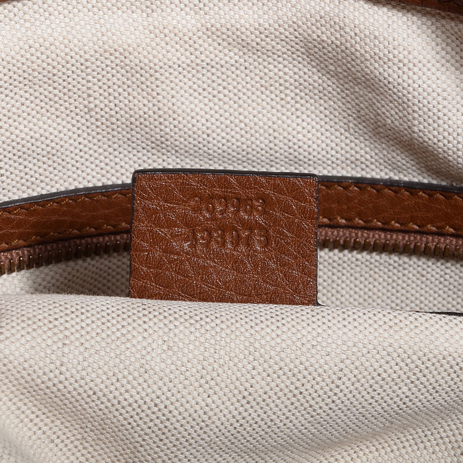 Gucci Leather Ride Medium Top Handle Bag Brown 7 of 7