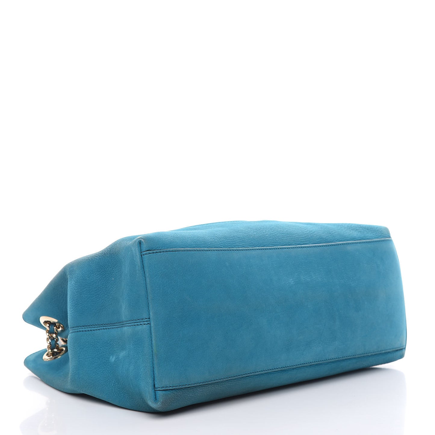 Vitello Range Medium Soho Chain Shoulder Bag Deep Cobalt