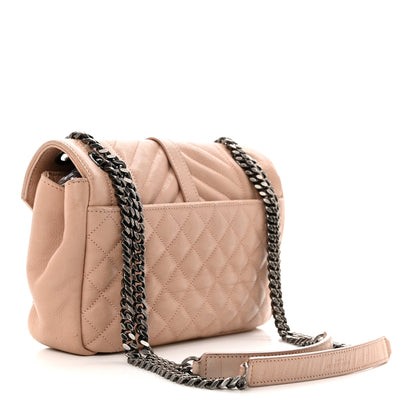 Saint Laurent Calfskin Tri-Quilt Monogram Medium College Bag Pink 2 of 10