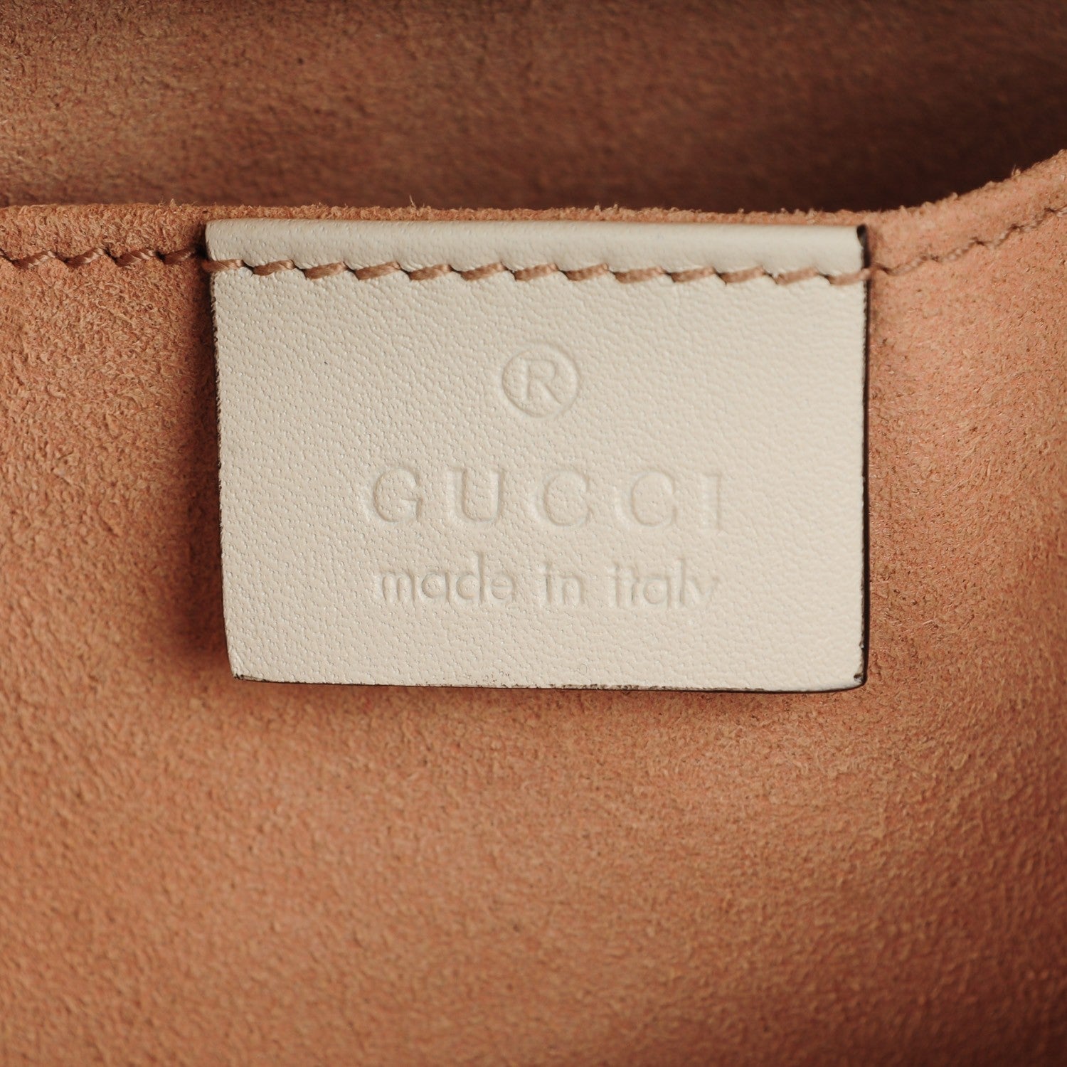 Gucci Calfskin Matelasse Mini GG Marmont Chain Shoulder Bag White 6 of 7