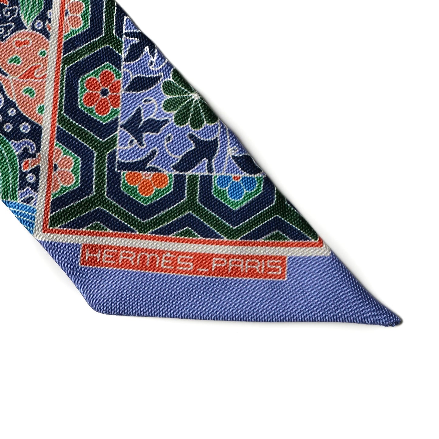 Silk Collections Imperiales Twilly Lavande Bleu Orange