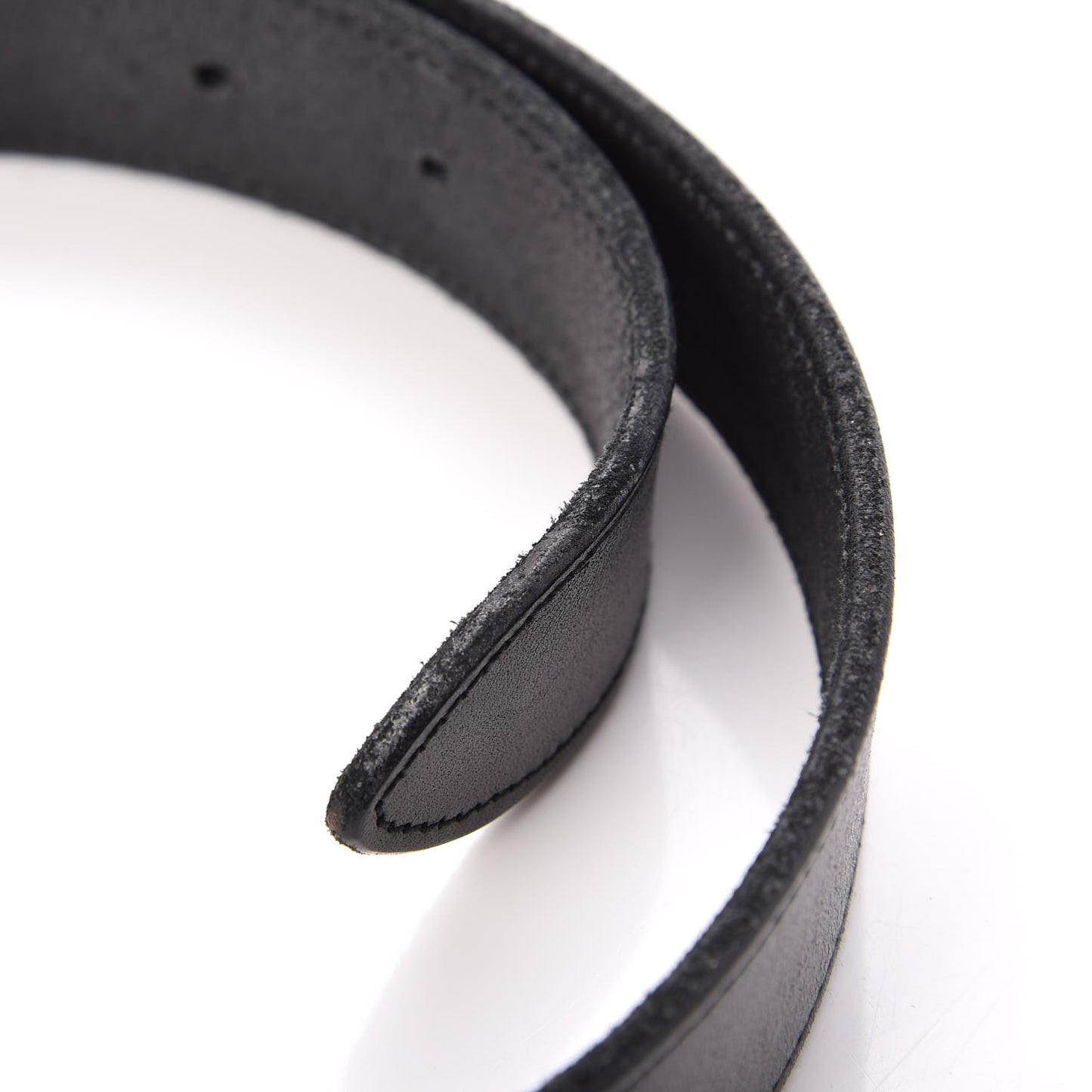 Leather Lion Head Buckle Belt 85 Black Gold