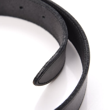 Saint Laurent Leather Lion Head Buckle Belt 85 Black Gold 6 of 6