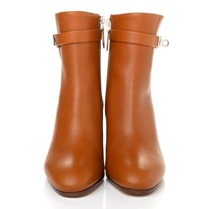 Hermes Calfskin Saint Germain Ankle Boots 37 Gold 2 of 8