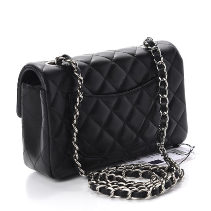 Chanel Lambskin Quilted Mini Rectangular Flap Black 3 of 11