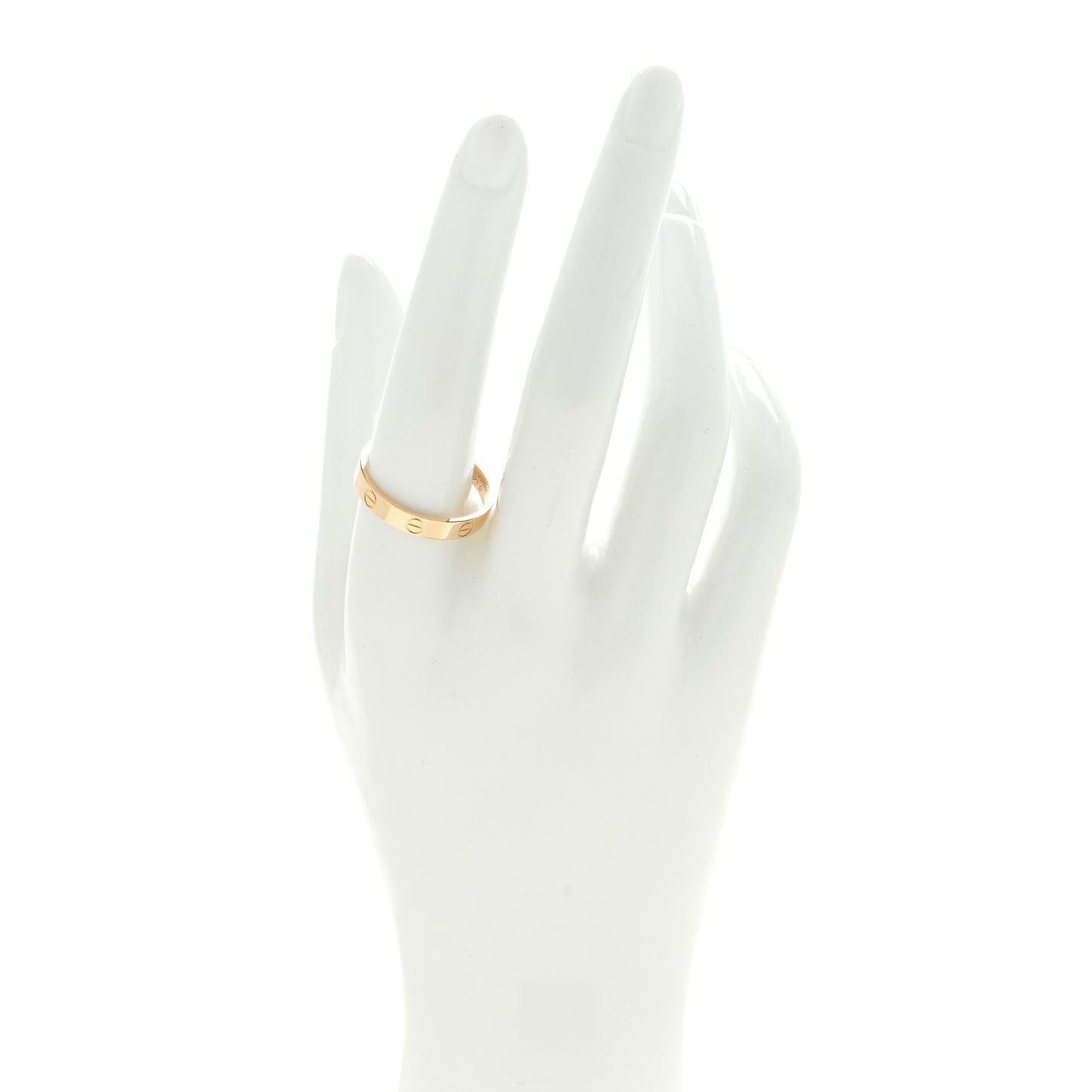 18K Yellow Gold 3.5mm LOVE Wedding Band Ring 61 9.5