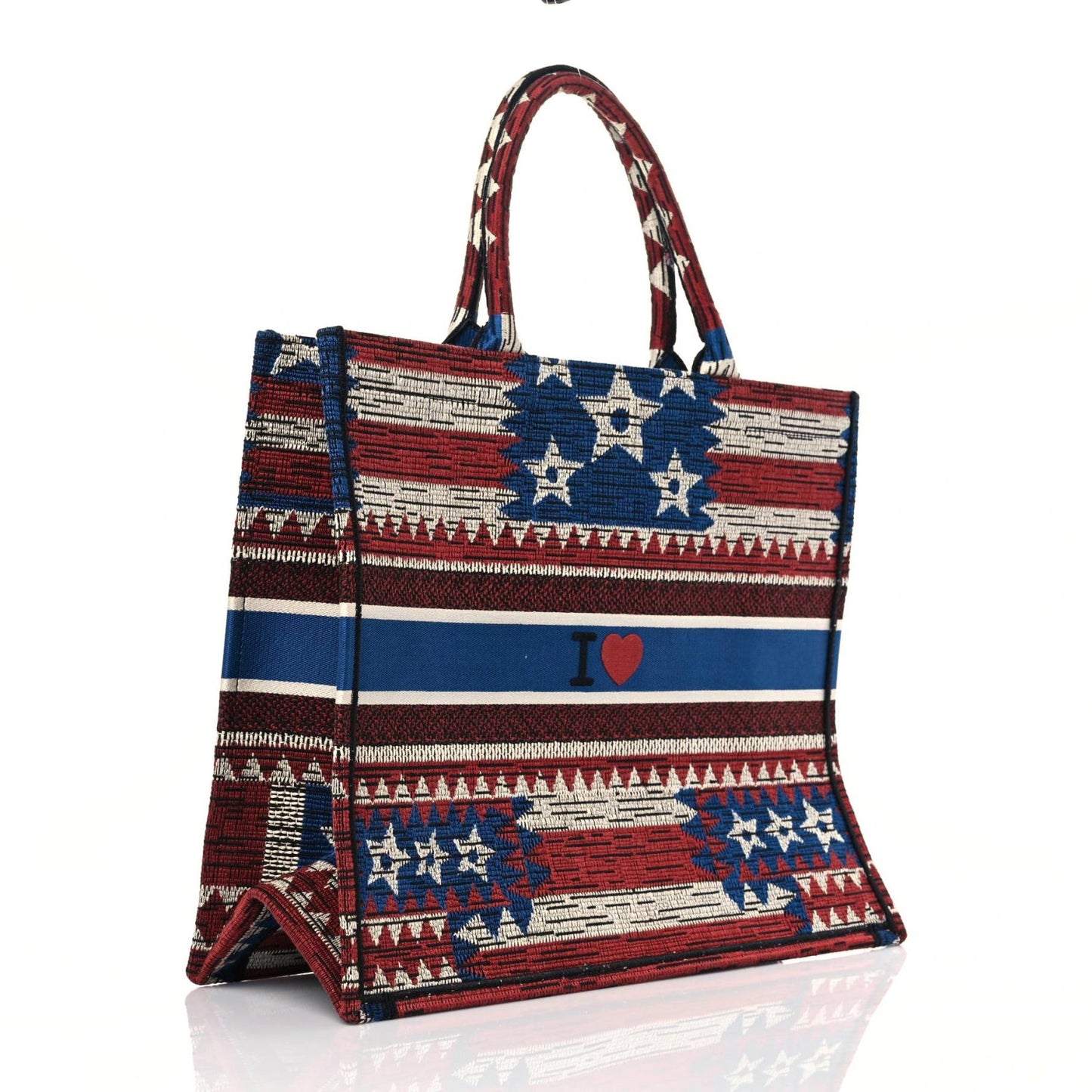 Canvas Embroidered Exclusive US Book Tote Multicolor