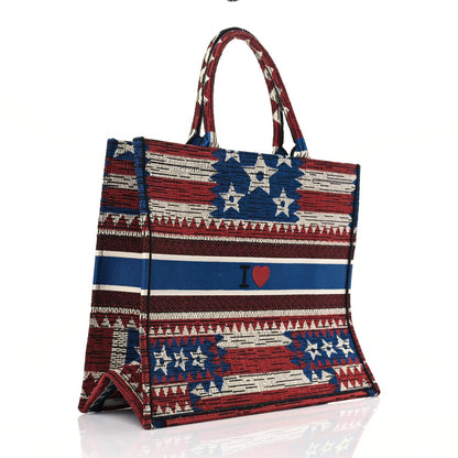 Christian Dior Canvas Embroidered Exclusive US Book Tote Multicolor 2 of 11