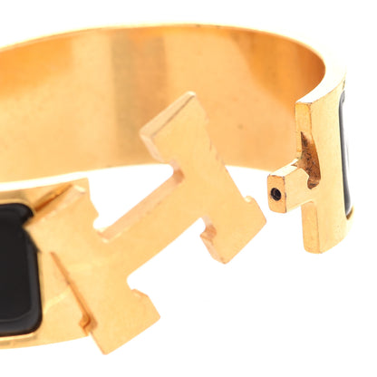 Hermes Enamel Wide Clic Clac H Bracelet PM Black 5 of 8