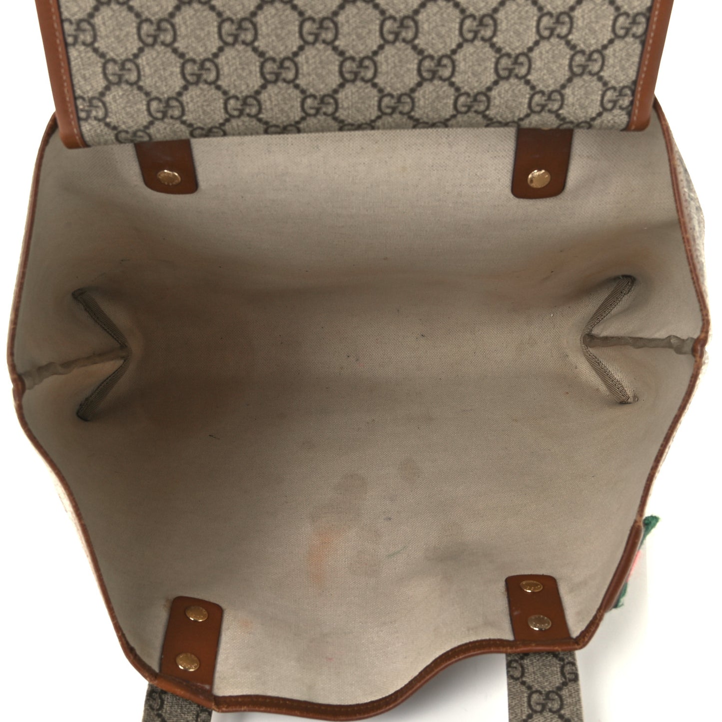 GG Plus Monogram Medium Signature Web Loop Tote Brown