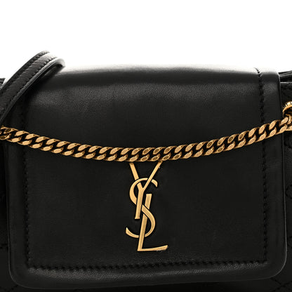 Saint Laurent Lambskin Quilted Monogram Mini Nolita Black 8 of 11