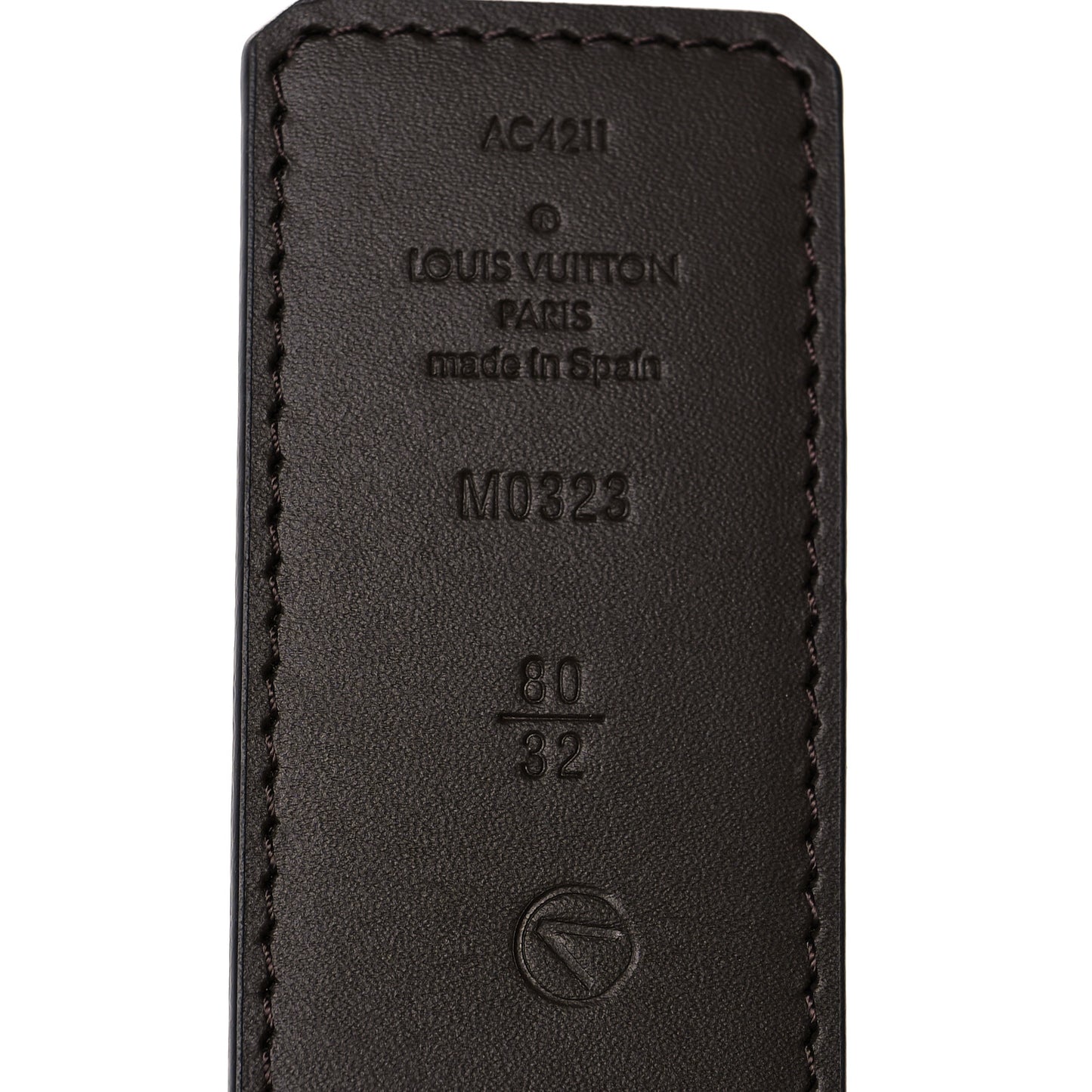 Monogram Calfskin 40mm LV Initiales Reversible Belt 80 32 Black