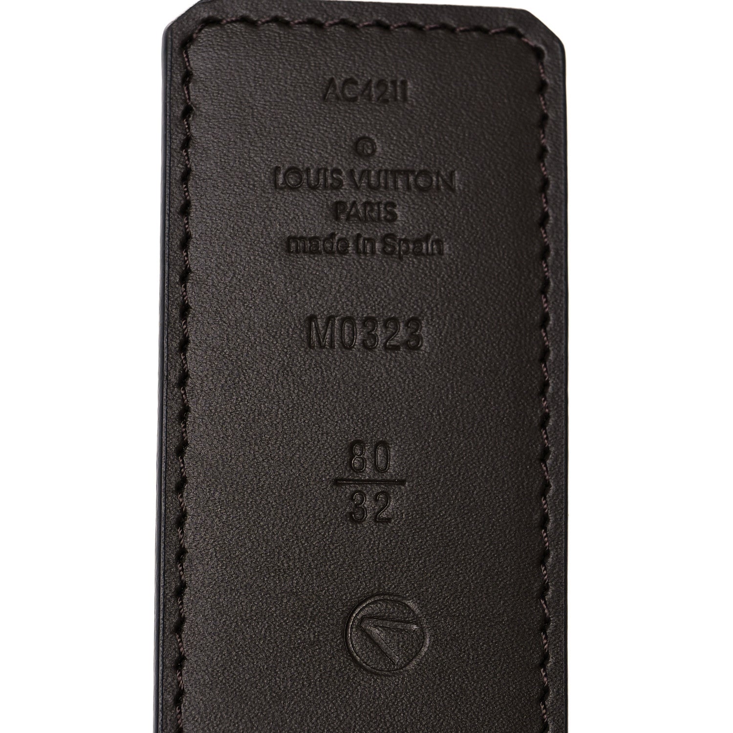 Louis Vuitton Monogram Calfskin 40mm LV Initiales Reversible Belt 80 32 Black 5 of 5