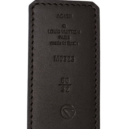 Louis Vuitton Monogram Calfskin 40mm LV Initiales Reversible Belt 80 32 Black 5 of 5