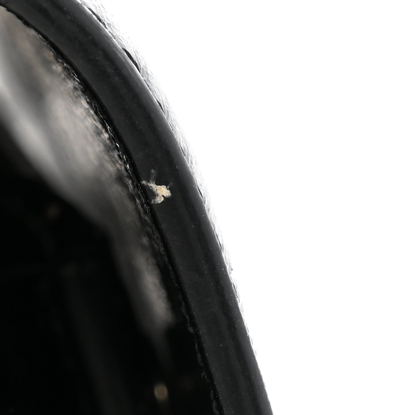 Studded Crinkled Patent Goatskin Small GV3 Shoulder Bag Black