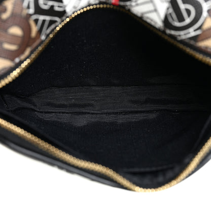 Burberry E-Canvas Monogram Stripe Micro Camera Bag Bridle Brown 6 of 10