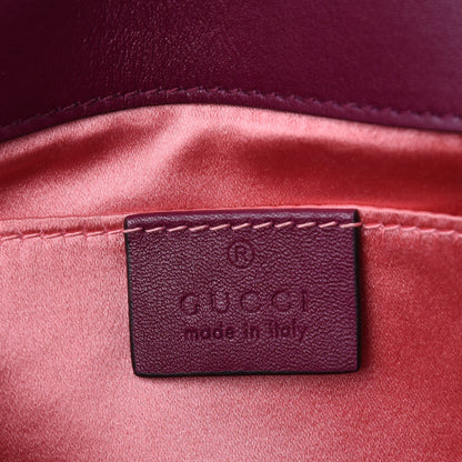 Gucci Velvet Matelasse Mini GG Marmont Shoulder Bag Fuchsia Violet Cyclamen 6 of 7