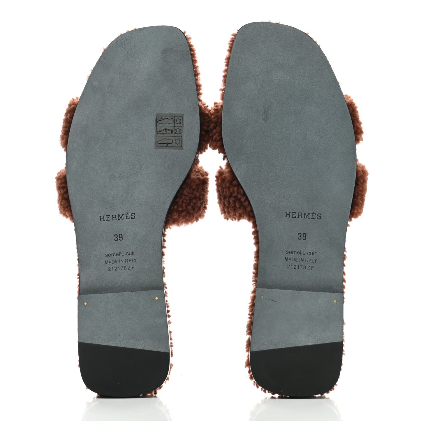 Woolskin Oran Sandals 39 Cognac