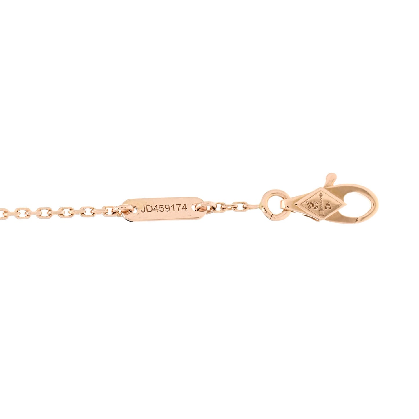 18K Rose Gold Carnelian Sweet Alhambra Bracelet