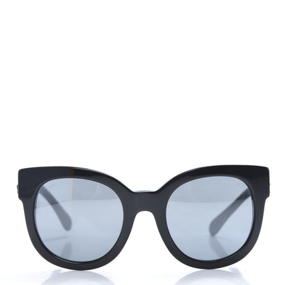 Chanel Acetate Butterfly Signature CC Sunglasses 5358 Black 2 of 7