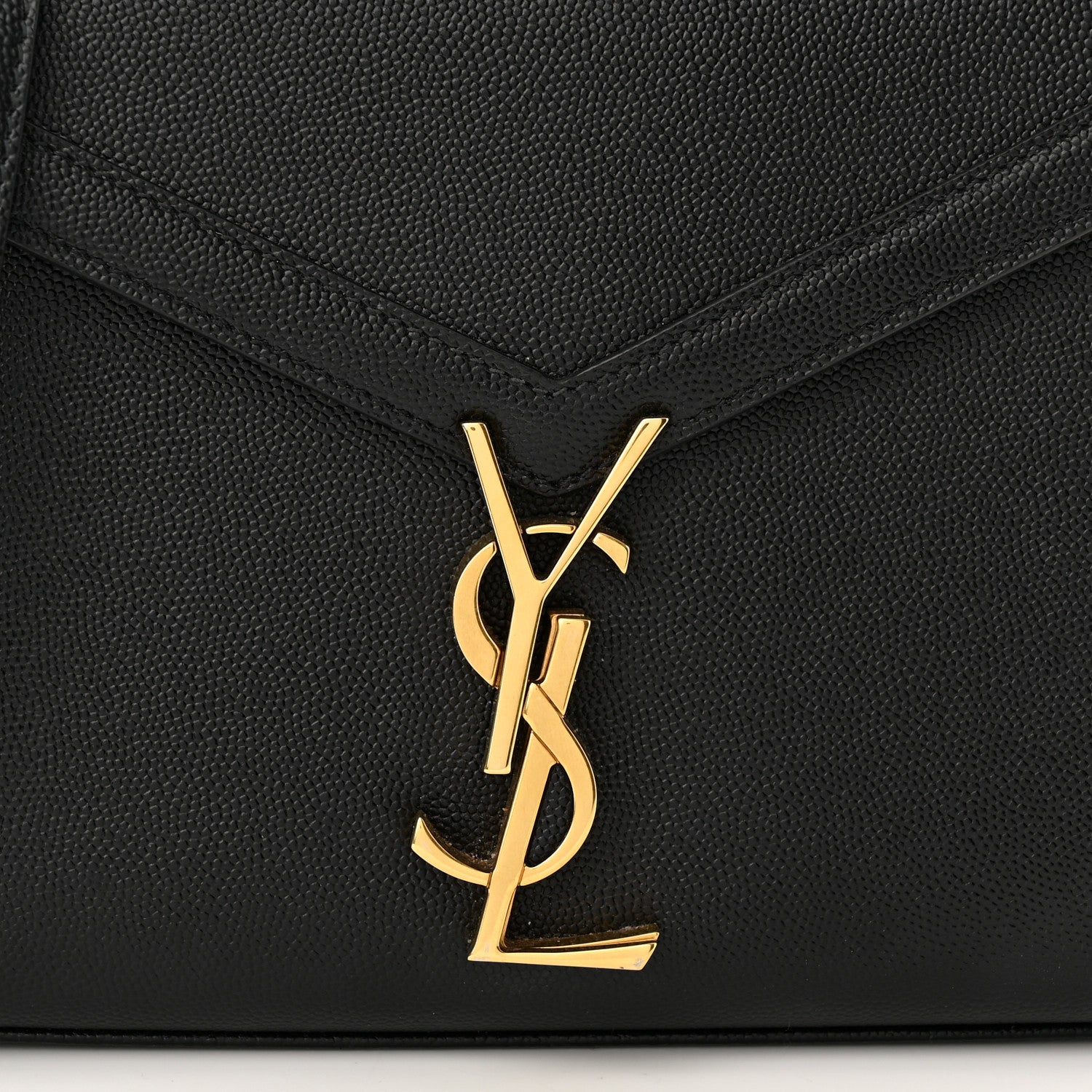 Saint Laurent Grain de Poudre Mini Classic Monogram Cassandra Top Handle Black 8 of 10