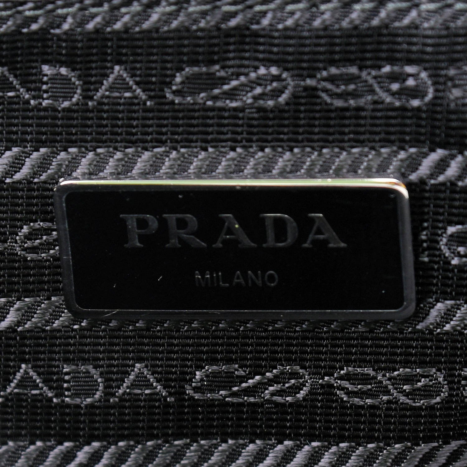 Prada Tessuto Nylon Saffiano Shopping Tote Black 6 of 9