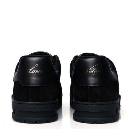 Louis Vuitton Suede Mens LV Trainer Sneakers 9.5 Black 5 of 10