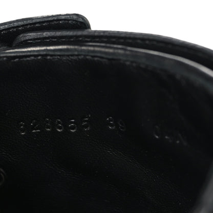 Gucci Nappa Frances GG Matelasse Platform Combat Boots 39 Black 9 of 11