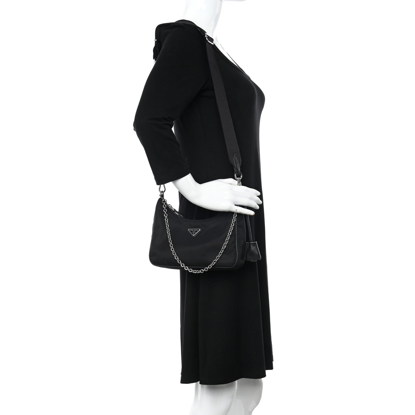 Nylon Re-Edition 2005 Shoulder Bag Black